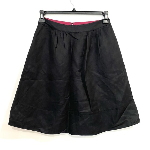 Banana Republic Dresses & Skirts - Banana Republic Women's 4 Circle Skirt Short Mad Men Collection Black Linen